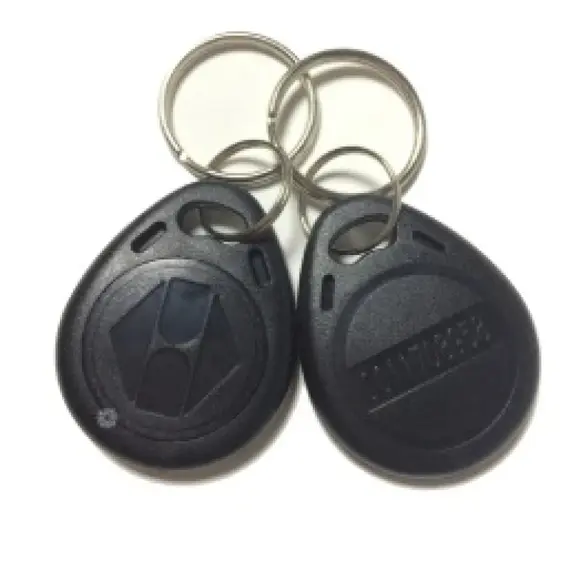 HONNOR SECURITY Proxyimity Tag 13.56 MHz Mifare kulcstartó, fekete, ABS ház, IP65, általános igénybevételre