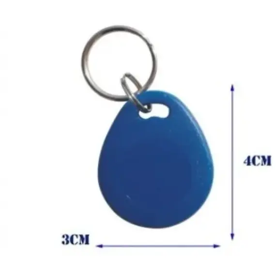 HONNOR SECURITY Proxyimity kártya, EM, 125KHz, kerek kulcstartó alakú, sárgaszínű