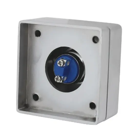 HONNOR SECURITY HS-K15B 53×53 cinkötvözetből készült kilépő nyomógombos kapcsoló EXIT felirattal NO/COM