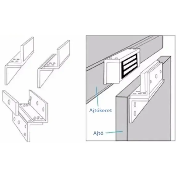 HONNOR SECURITY HS-Y350ZL ZL konzol 350 kg siktapadó mágneszárhoz