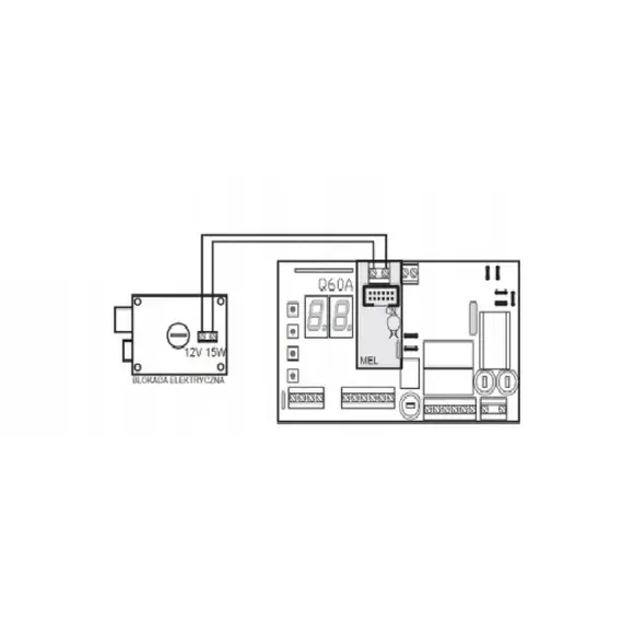 PROTECO Zárvezérlő modul, Q60RA vezérléshez