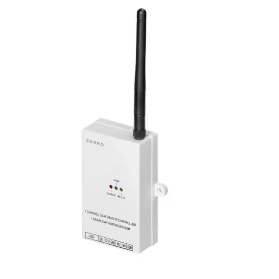 ORNO ORGB458 GSM 4G, távvezérlés kapukhoz, sorompókhoz és elektromos zárakhoz, USB bemenettel, 1000 felhasználó