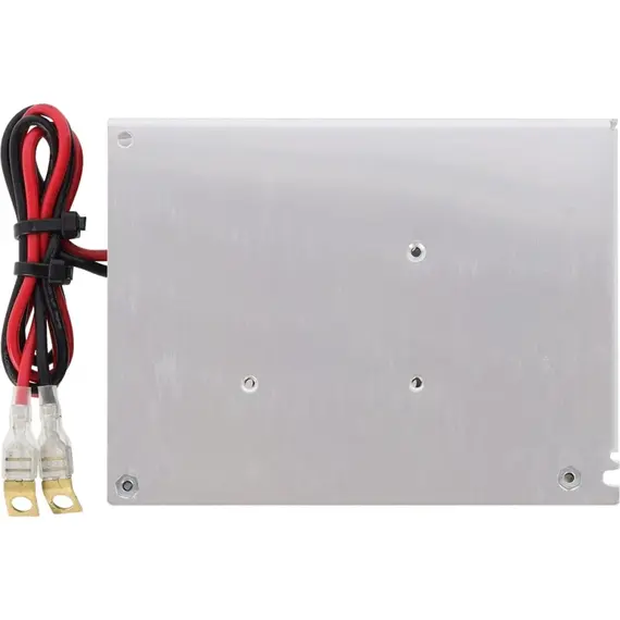 PULSAR tokozott szünetmentes kapcsolóüzemű tápegység, technikai kimenetek. Tápfeszültség: 200÷240VAC. Kimeneti feszültség: 13,8VDC/3.5A. Akkumulátor töltőáram: 0,5A/1A. Hatásfok: 86%.