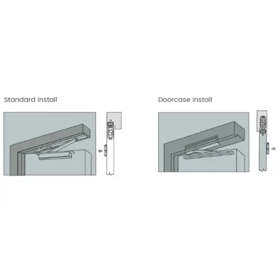 TIGERMAT TM-080-R  csúszókaros lengőajtó behúzó