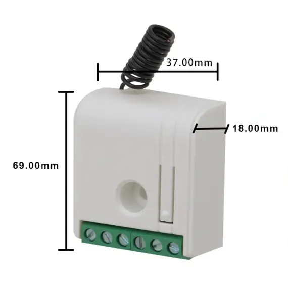 TIGERMAT TM-YET-477-2 Univerzális Rádióvevő - 2 csatornás 433 MHz