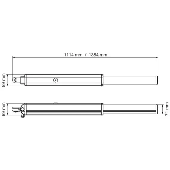 ABLE Szárnyaskapu mozgató motor 4 m-es kapuszárnyig, 230 V, 700 kg