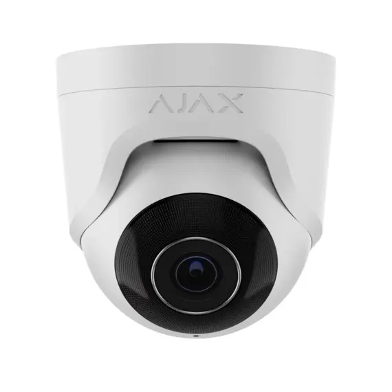 AJAX SYSTEMS Ajax IP dome kamera, 8 MP, 4 mm, 3840 x 2160 PX, WDR, @ 20 fps (4K UHD) (8EU) ASP, fehér