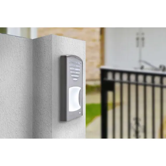 FARFISA Kaputelefon szett, 2 db EX311 Exhito kaputelefon, 1 db felületre szerelhető kültéri nyomógombos panel, 1 db PRS210 tápegység