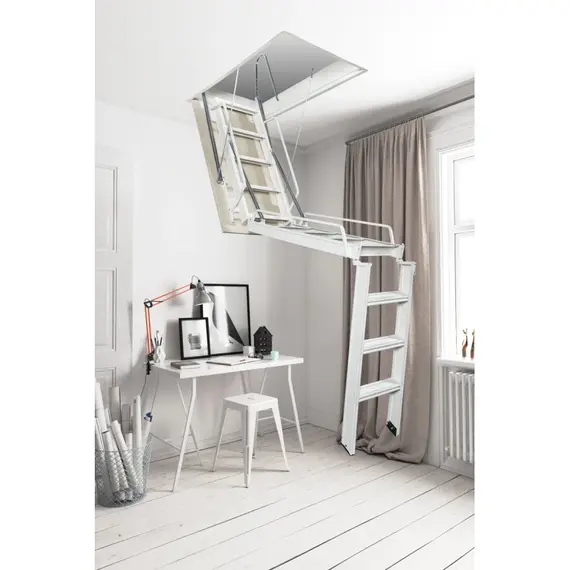 FANTOZZI ACI TRE kézi nyitású három részes padlásfeljáró BASIC kivitelben, csapónyílás: 160x70 - 160x100, magasság: 366/396, ajtó vastagság: 18/28