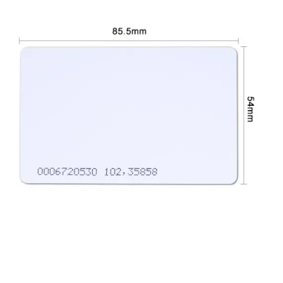 HONNOR SECURITY HS-MF1 13.56Mhz Mifare 1K beléptető kártya, 86 x 54 x 0,8 mm