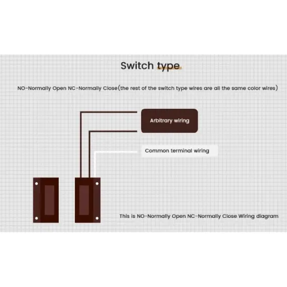 HONNOR SECURITY HS-XL-39D-NO - Felületre szerelhető Mágneses Nyitásérzékelő – Fekete NO