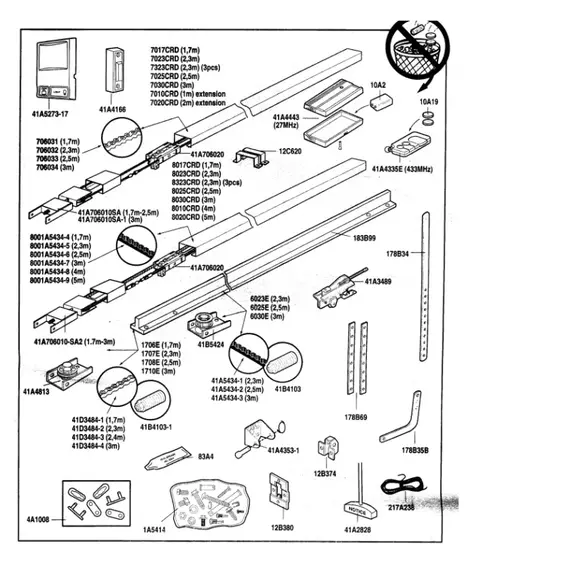 CHAMBERLAIN Chamberlain alkatrész - futókocsi