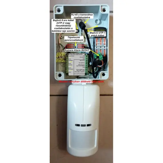 SOLLEYSEC PirAna-SL – nem önálló, összetett kültéri térérzékelő, 12-48Vdc