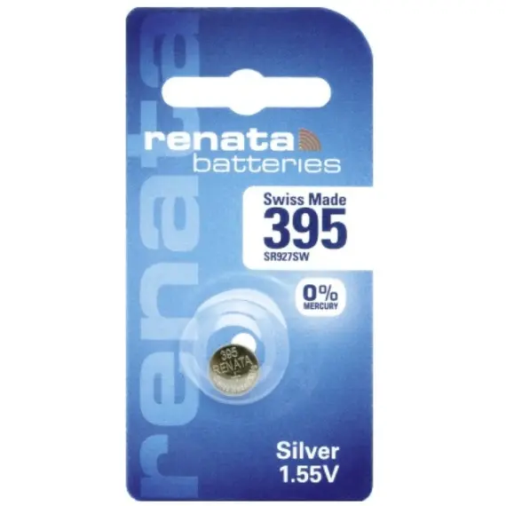 Renata RENATA REN 395 / SR927SW / SR57 ezüst-oxid gombelem (Azonos 399) 395F / B3395F