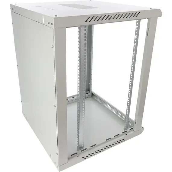 PULSAR 15U / 19” RACK cabinet, wall mounted, ready to assemble, grey, 600x600