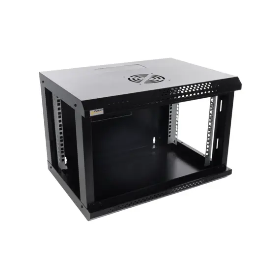 PULSAR RWA654-B 6U / 19” RACK szekrény, falra szerelhető, összeszerelésre kész, fekete, 540x401x400mm