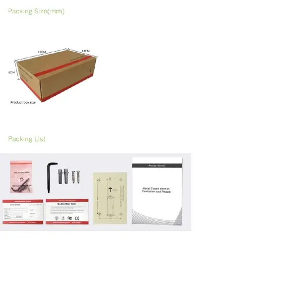 HONNOR SECURITY Egy ajtós vízálló beléptetés vezérlő kódzár, kártyaolvasó és digitális érintőképernyős billentyűzet, háttérvilágítással