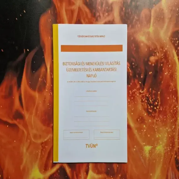 MAXFIRE Biztonsági világítási rendszer üzemeltetési és karbantartási napló