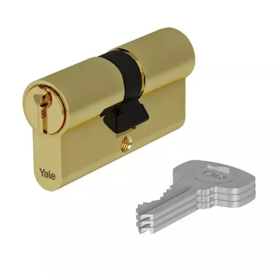YALE ASSA ABLOY - Yale 500+ Series Standard Security – Kétoldalas cilinder zárbetét (45/50, szatén nikkel)