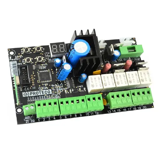 PROTECO Vezérlés, egy vagy kétszárnyú kapukhoz, 24V-os