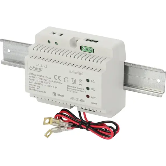 PULSAR DING2 13,8V 2A DIN sínre szerelhető IP20 kapcsolóüzemű puffer tápegység Grade 2