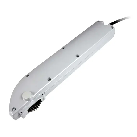 MINGARDI Fogasléces ablakmozgató motor légutánpótló kifelé emelkedő, billenő és tetőablakokhoz, kupolákhoz és lamellás árnyékolókhoz, 1000 N, 180 mm-es löket, 24 Vdc