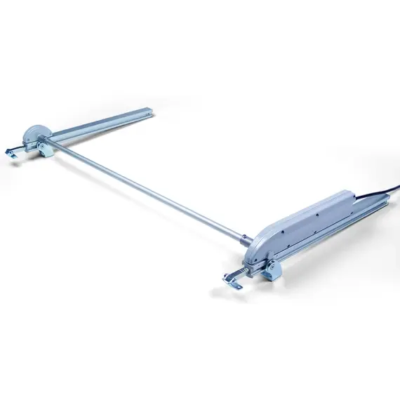 MINGARDI Fogasléces ablakmozgató motor légutánpótló kifelé emelkedő, billenő és tetőablakokhoz, kupolákhoz és lamellás árnyékolókhoz, 1000 N, 180 mm-es löket, 24 Vdc