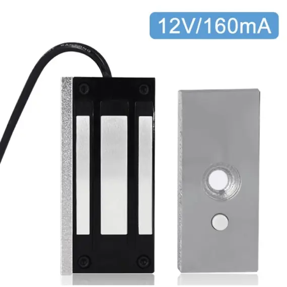 HONNOR SECURITY HS-EL-100 12V – Mini elektromágneses síktapadómágnes zár (60 kg / 100 Lbs)
