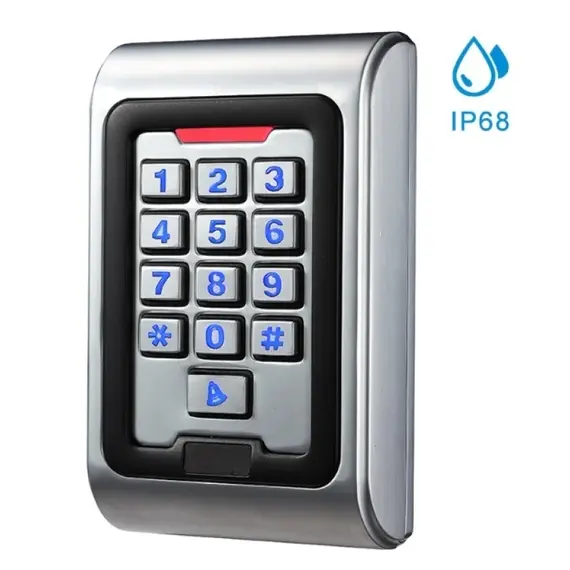 HONNOR SECURITY HS-K8EM-W Robusztus Vízálló Fémházas Kódzár és RFID EM (125kHz) Kártyaolvasó Beléptető