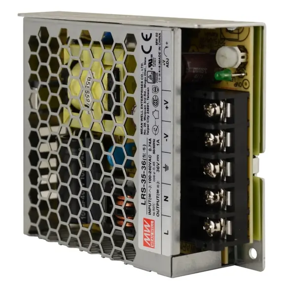 PULSAR LRS-35-36 36V 35W 1A IP20 zárt tápegység fémházas professzionális kivitel