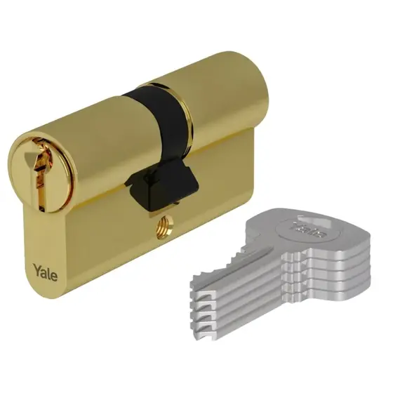 YALE ASSA ABLOY - Yale 650 Series High Security – Magas biztonsági szintű kétoldalas zárbetét (40/45, szatén nikkel) - vészfunkció (VF)