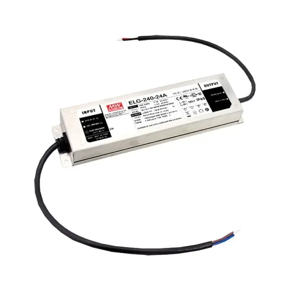 PULSAR ELG-240-24A-3Y 24V 240W 10A IP65 LED tápegység alumínium ház, kültéri, professzionális kivitel