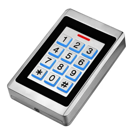 HONNOR SECURITY HS-S4A K16EM-W Vízálló Fémházas Kódzár és RFID EM (125kHz) kártyaolvasó Beléptető Terminál