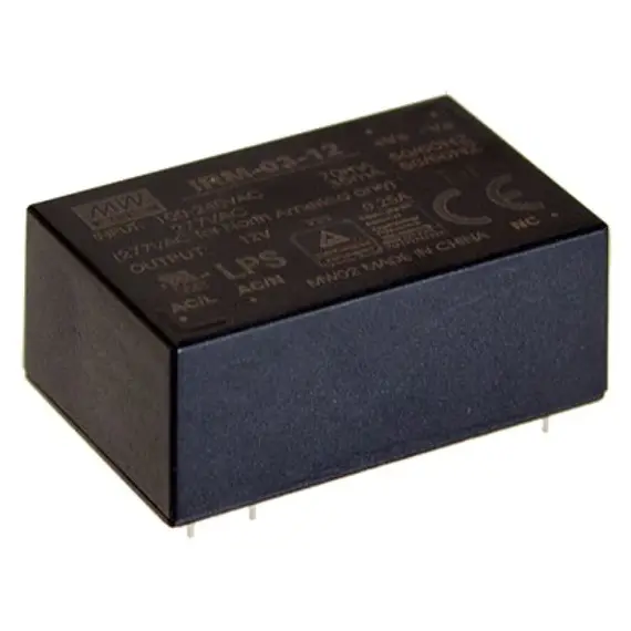 PULSAR IRM-03-9 9V 3W 333mA IP20 Miniatűr Tápegység Professzionális Kivitel