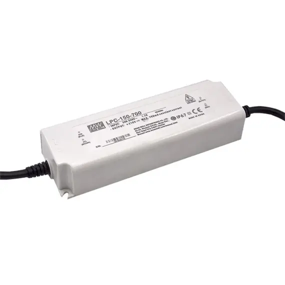 PULSAR LPC-150-700 tápegység 107-215V 150W 700mA IP67 kompakt kivitel