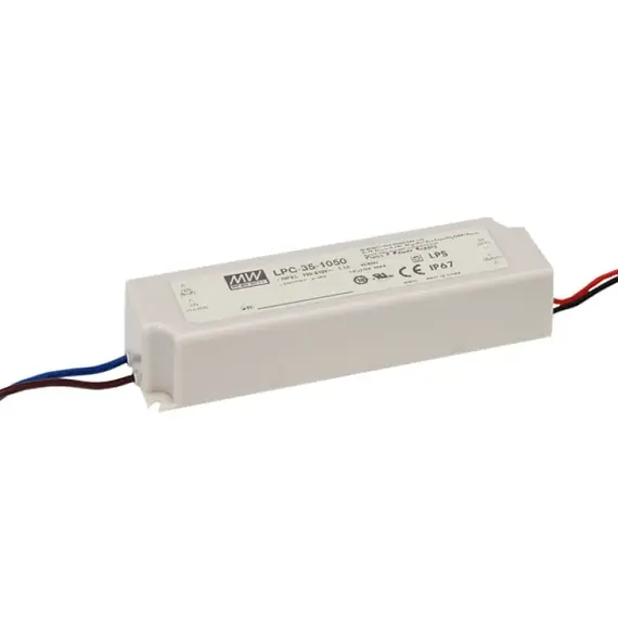 PULSAR LPC-35-1050 31.5W 1050mA 9-30V IP67 tápegység kompakt műanyag ház