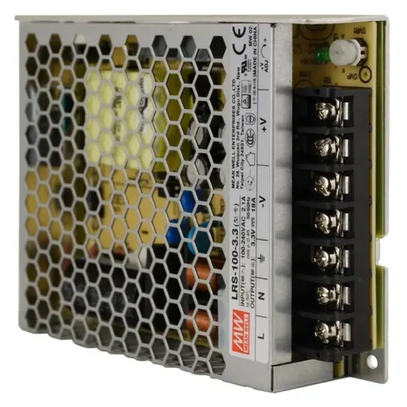 PULSAR LRS-100-3,3 3,3V 100W 20A IP20 Fémházas Tápegység