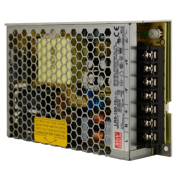 PULSAR LRS-150-15 15V 150W 10A IP20 zárt tápegység fémházas