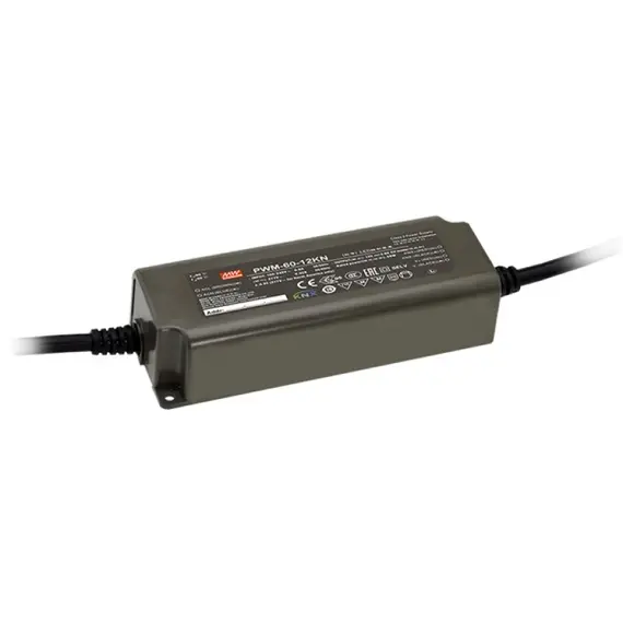 PULSAR PWM-60-12KN 12V 60W 5A IP67 LED tápegység, kompakt, vízálló kivitel, professzionális alkalmazásra