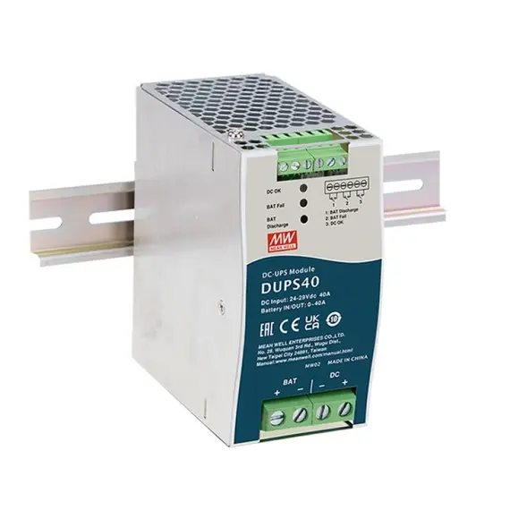 PULSAR DUPS 24V 40A DIN sínre szerelhető buffermodul UPS IP20 fémházas