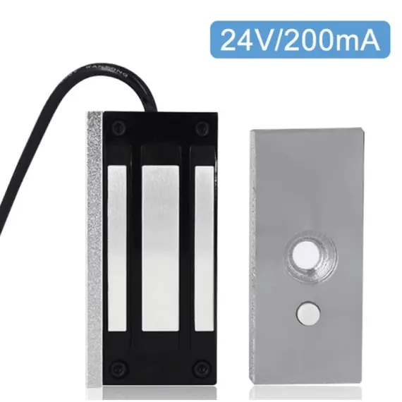 HONNOR SECURITY HS-EL-100 24V – Mini elektromágneses síktapadómágnes zár (60 kg / 100 Lbs)
