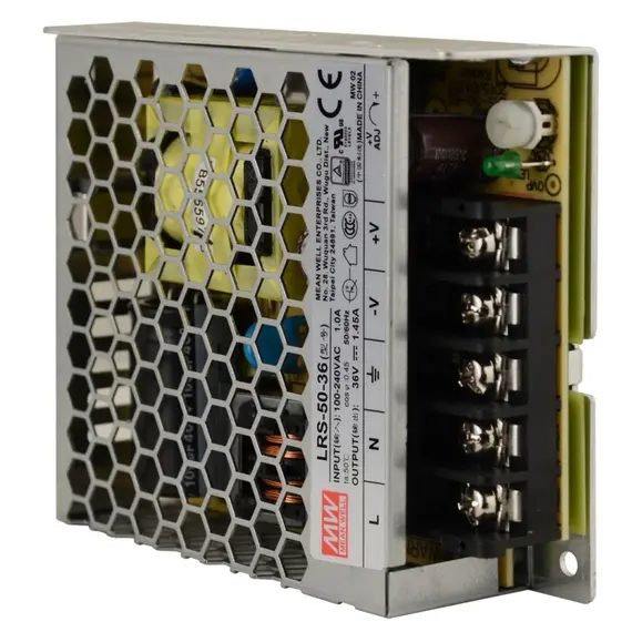 PULSAR LRS-50-36 36V 50W 1,45A IP20 fémházas tápegység