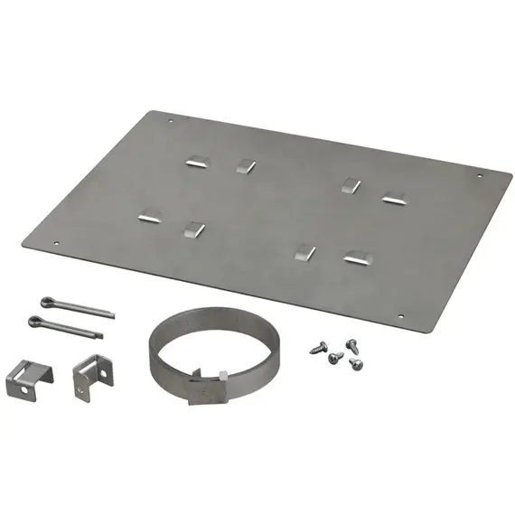 PULSAR OZB4 oszlopra szerelhető konzol rozsdamentes acélból, 300×220 mm, hermetikus dobozhoz