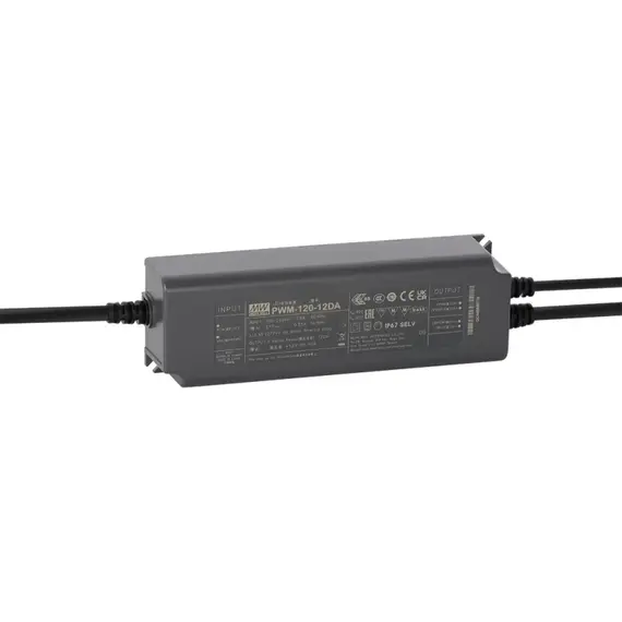 PULSAR PWM-120-12DA 120W 12V 10A IP67 LED tápegység, professzionális, kültéri, alumínium ház