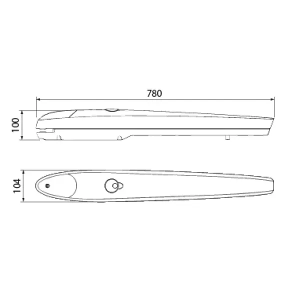 ABLE Szárnyaskapu mozgató motor 2 m-es kapuszárnyig, 24 V, 250 kg