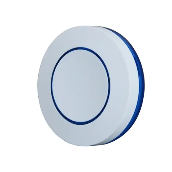 TIGERMAT Távirányító gomb, egy csatornás,  fix kódos, 50-100 méter hatótávolság, kék LED világítás, fehér színű