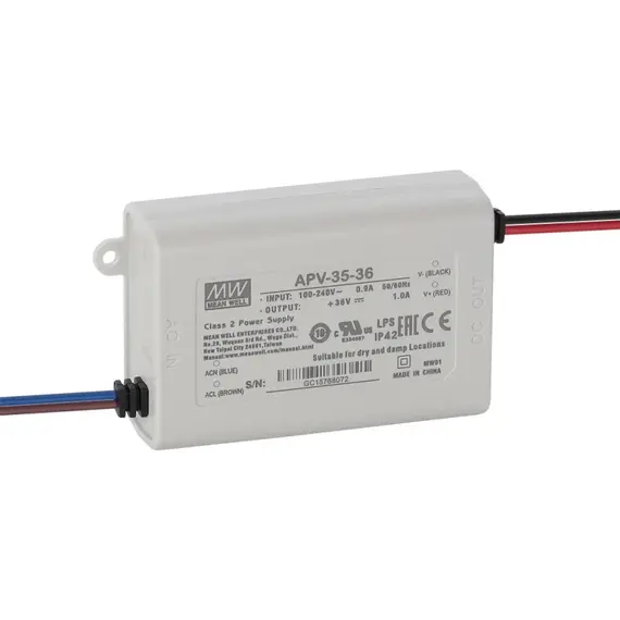 PULSAR APV-35-36 36V 0,97A IP42 tápegység 35W műanyag ház