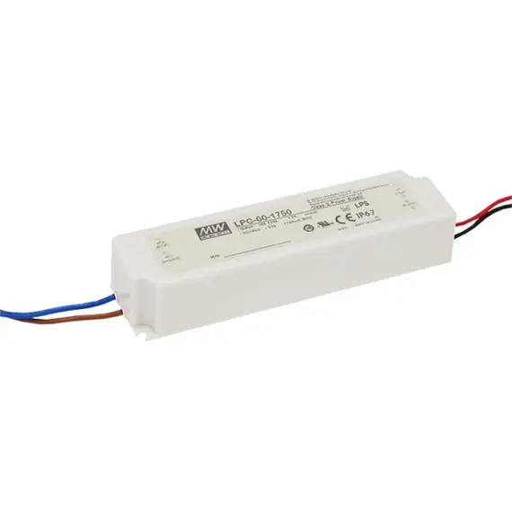 PULSAR LPC-60-1750 LED tápegység 9-34V DC 59.5W 1750mA IP67 kompakt kivitel