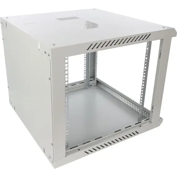 PULSAR 9U / 19” RACK szekrény, falra szerelhető, összeszerelésre kész, szürke, 600x600