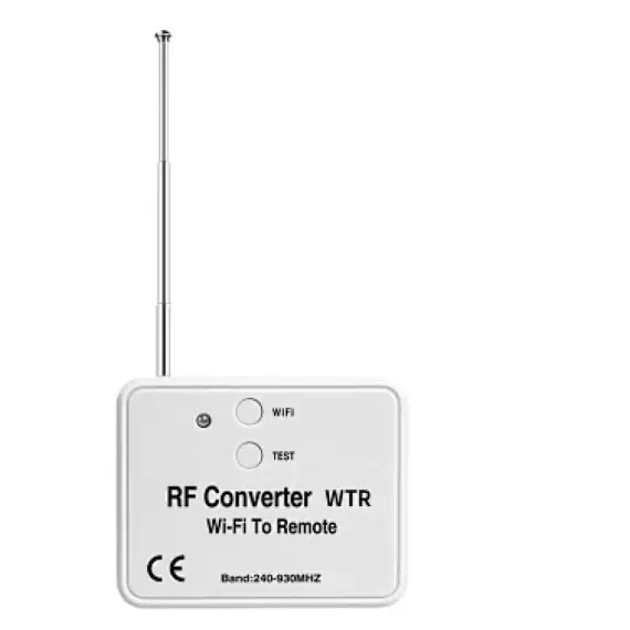 TIGERMAT Rádió Konverter - Univerzális, 2 csatornás 240MHz~930MHz vevő és adó, WIFI-s, Tuya alkalmazással vezérelhető